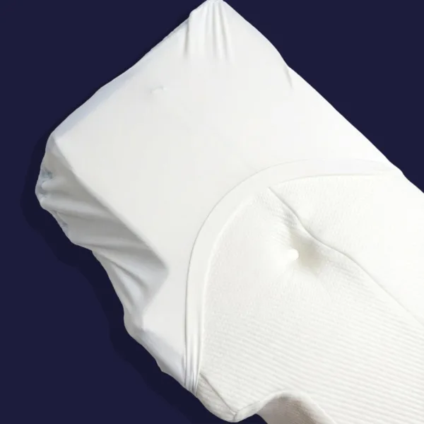 Taie d'oreiller fraîche et pratique (système drap housse) - Pose rapide, nuits fraîches