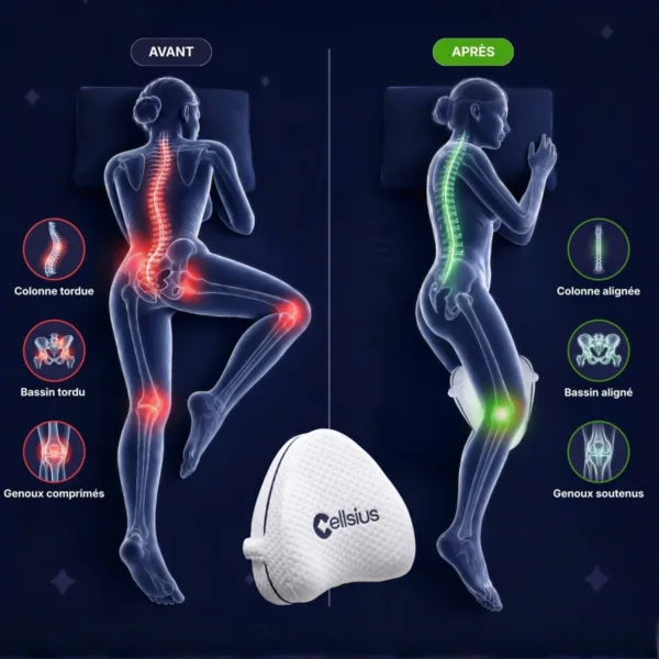 Coussin Orthopédique Cellsius - Le choc d'un sommeil sans douleur