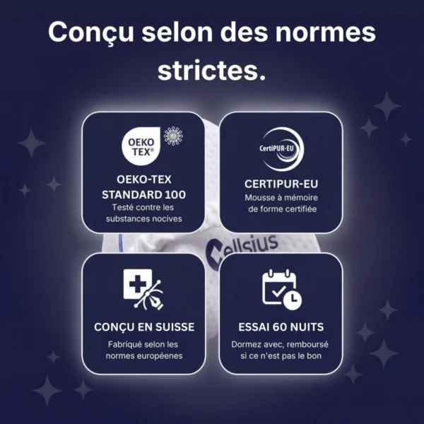 Coussin Orthopédique Genoux Cellsius - Le secret d'un sommeil sans douleur