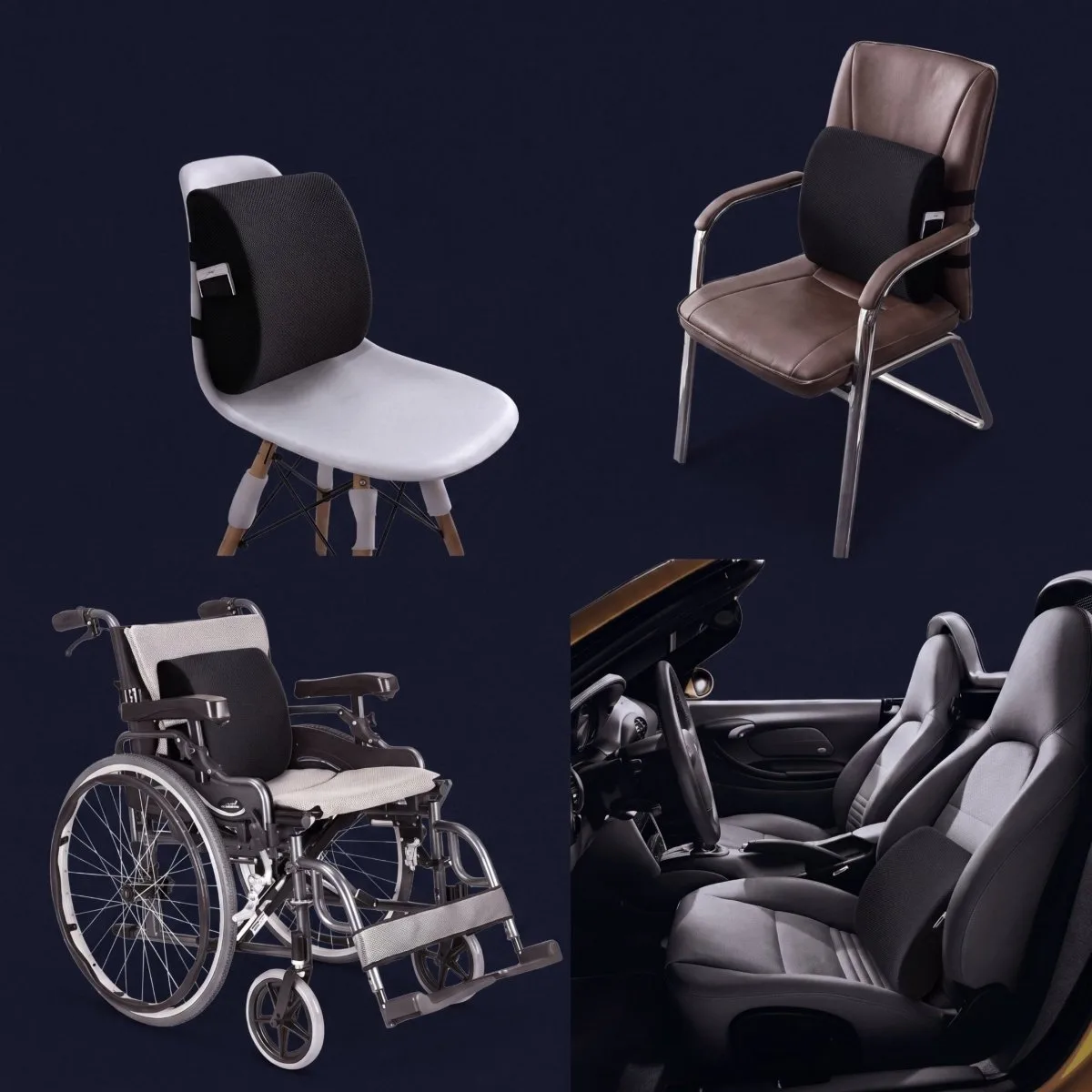 Coussin Orthopédique Dossier Cellsius - Soulage les douleurs lombaires et dorsales