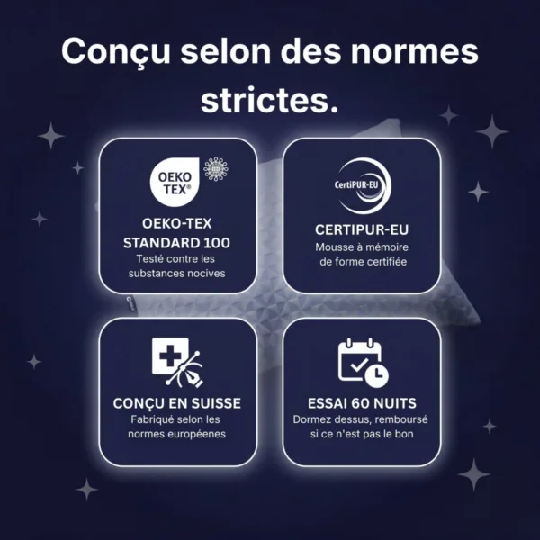 Oreiller Original Cellsius - Le premier oreiller qui s'adapte à votre corps