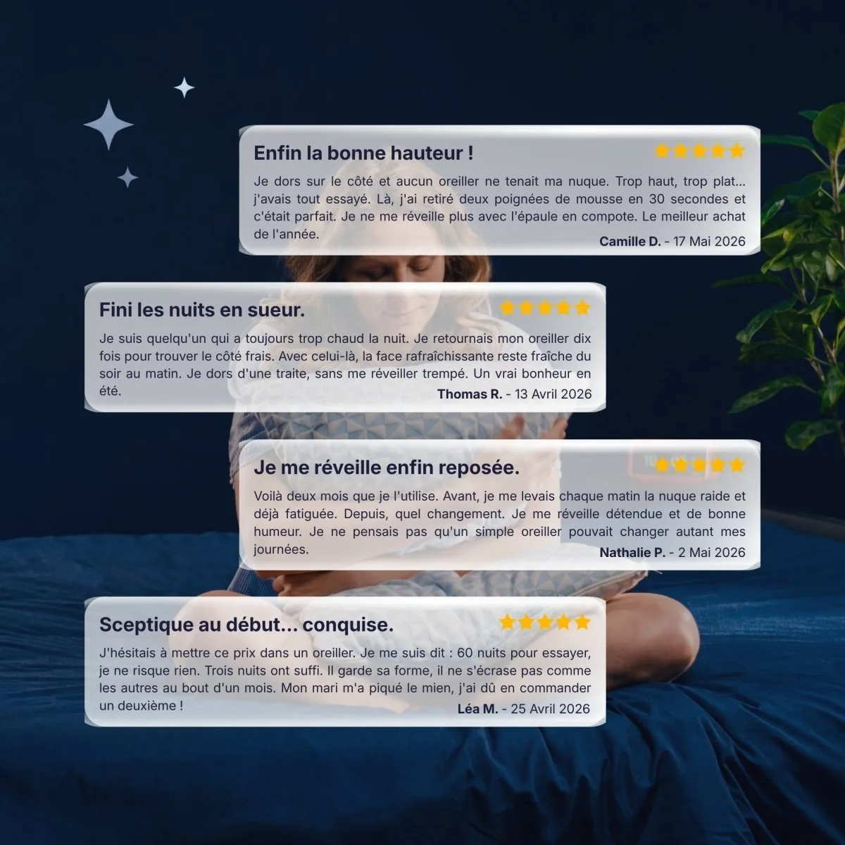 Oreiller Original Cellsius - Le premier oreiller qui s'adapte à votre corps